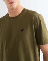 WRANGLER Regular Sign Off T-Shirt - Olive Green