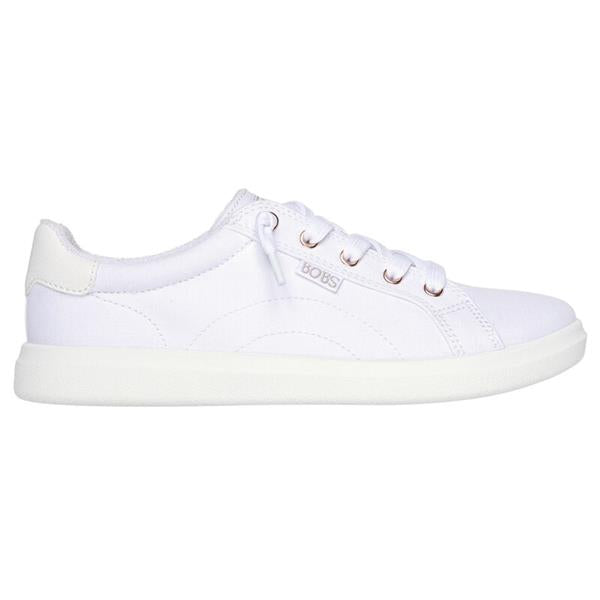 SKECHERS Women's BOBS D'Vine Canvas Trainers - White
