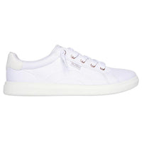 SKECHERS Women's BOBS D'Vine Canvas Trainers - White