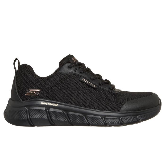 SKECHERS Women's Waterproof: BOBS Sport B Flex - Flex Proof Trainers - Black