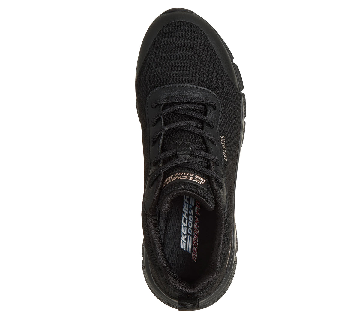 SKECHERS Women's Waterproof: BOBS Sport B Flex - Flex Proof Trainers - Black