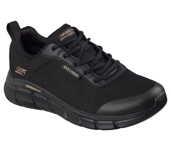 SKECHERS Women's Waterproof: BOBS Sport B Flex - Flex Proof Trainers - Black