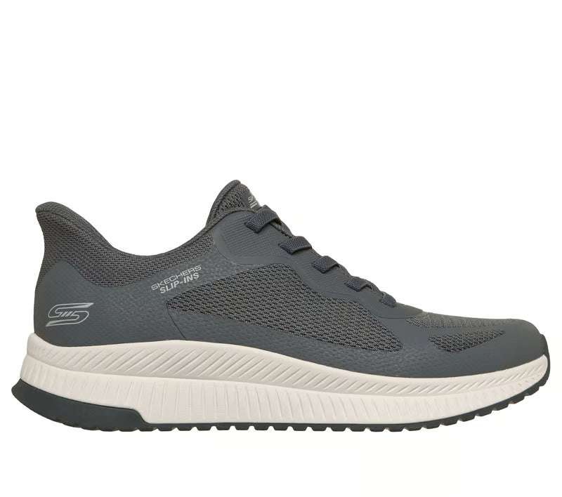 SKECHERS Men's Slip-ins: BOBS Sport Squad Chaos 4 Shoes - Charcoal | 118423