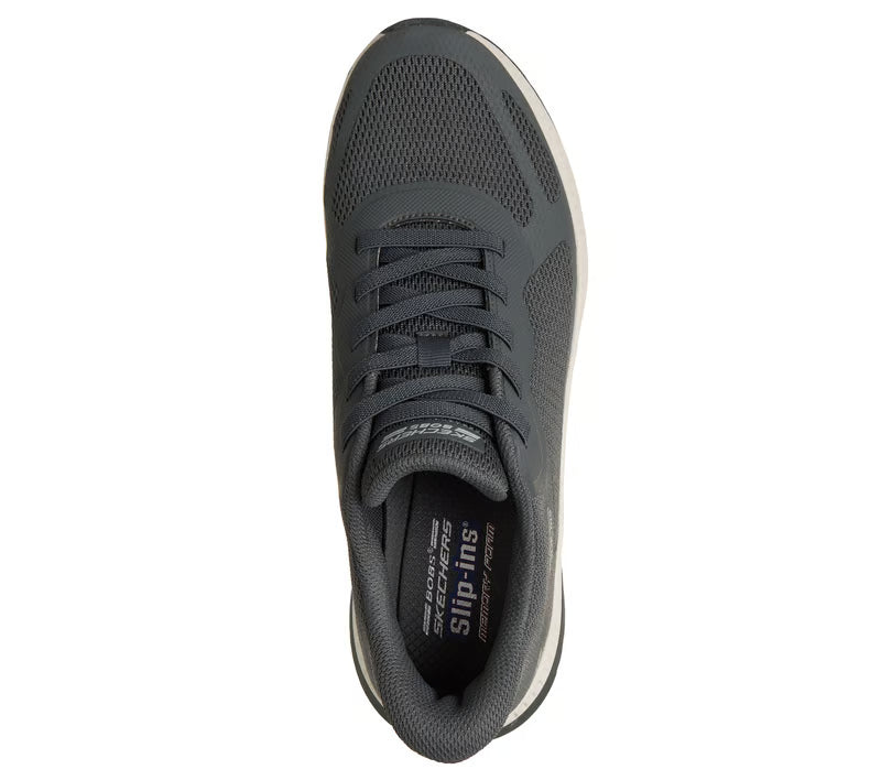 SKECHERS Men's Slip-ins: BOBS Sport Squad Chaos 4 Shoes - Charcoal | 118423