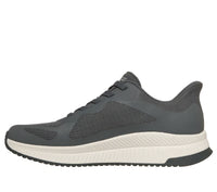 SKECHERS Men's Slip-ins: BOBS Sport Squad Chaos 4 Shoes - Charcoal | 118423