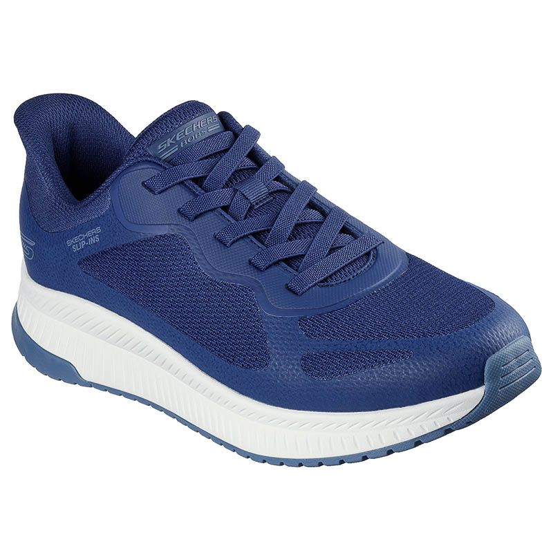SKECHERS Men's Slip-ins: BOBS Sport Squad Chaos 4 - Navy | 118423/NVY