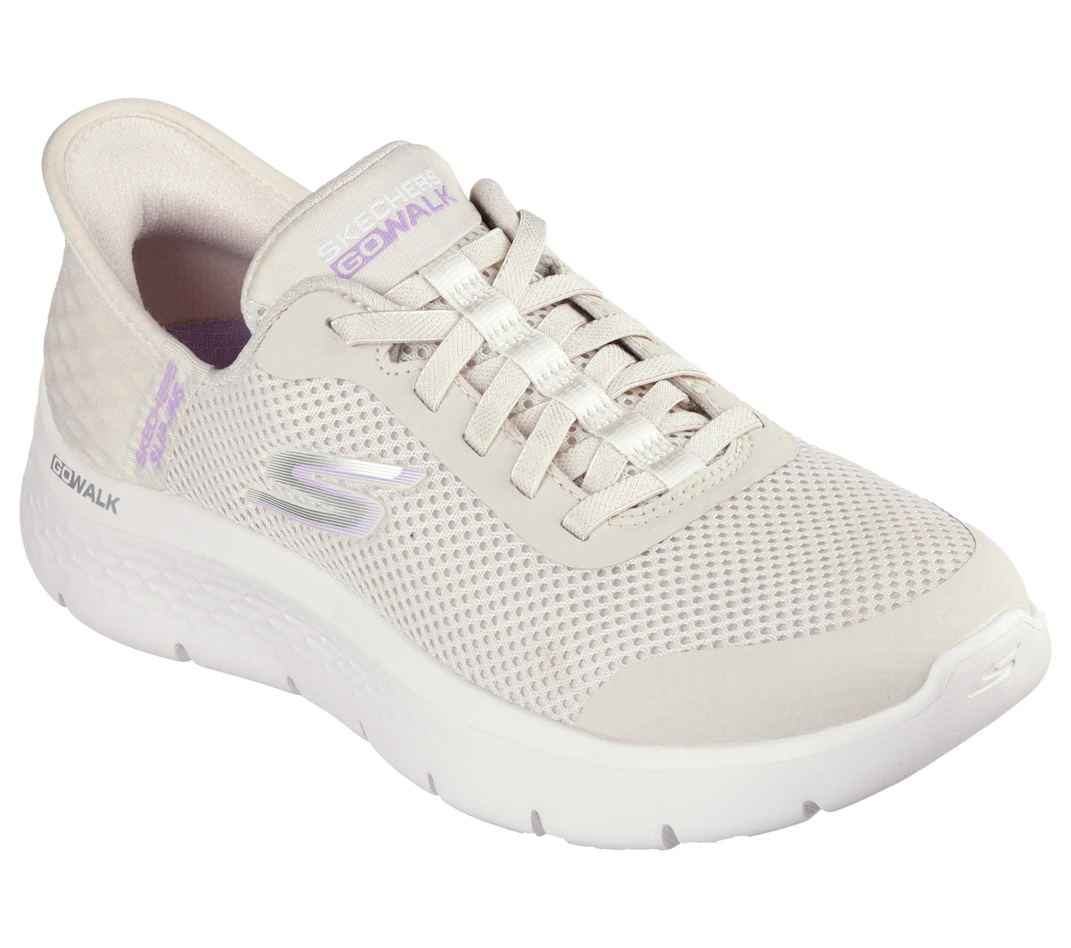 SKECHERS Women's Slip-ins: GO WALK Flex Shoes - Grand Entry - Neutral | 124836