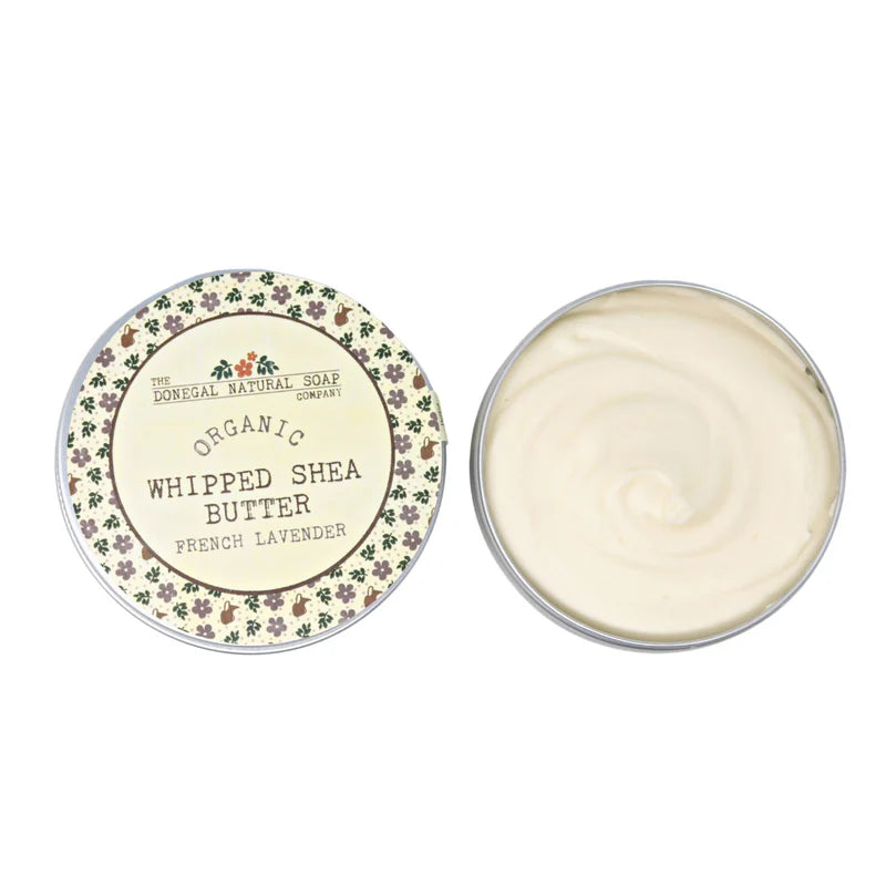 DONEGAL NATURAL SOAP French Lavender Organic Whipped Shea Body Butter - 120g