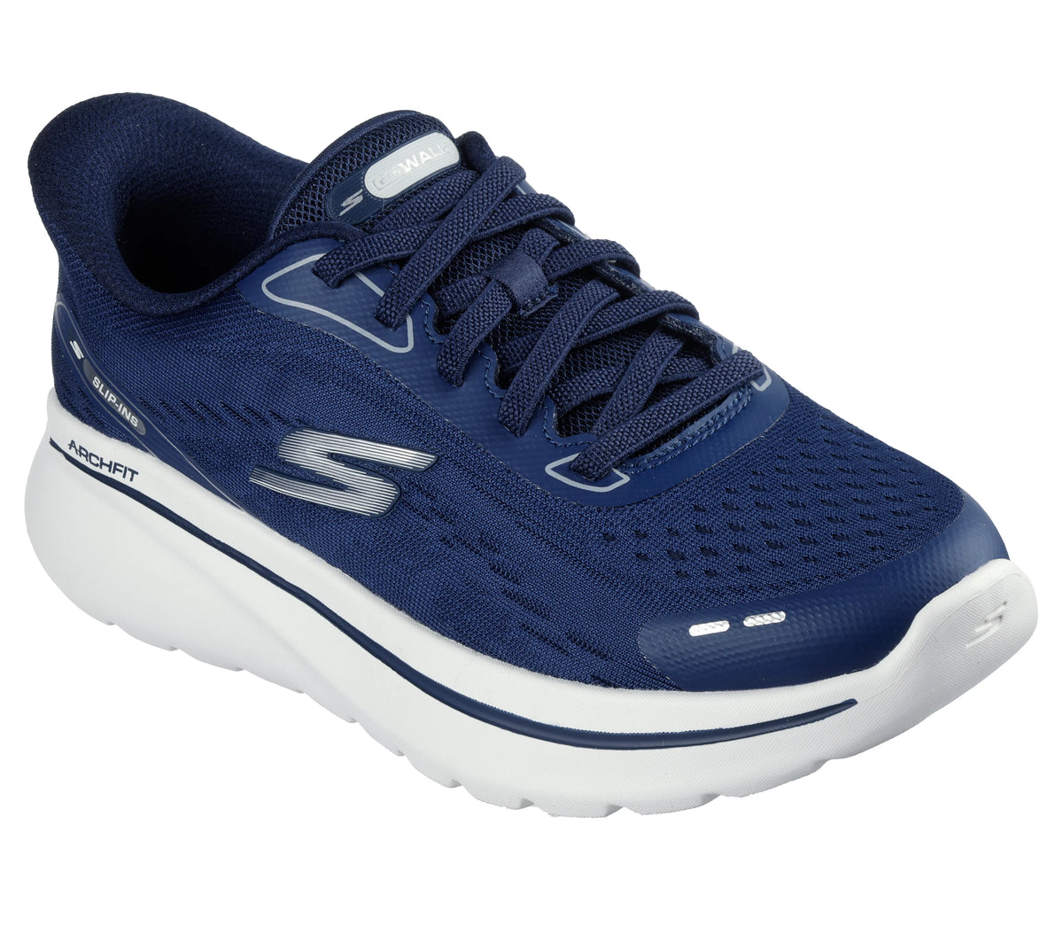 SKECHERS Women's Slip-ins Relaxed Fit: GO WALK Arch Fit N-Joy Trainers - Navy