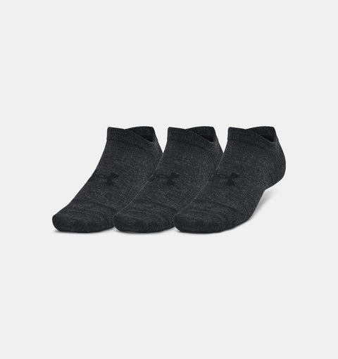 UNDER AMOUR : Essential 3 pack No Show Socks