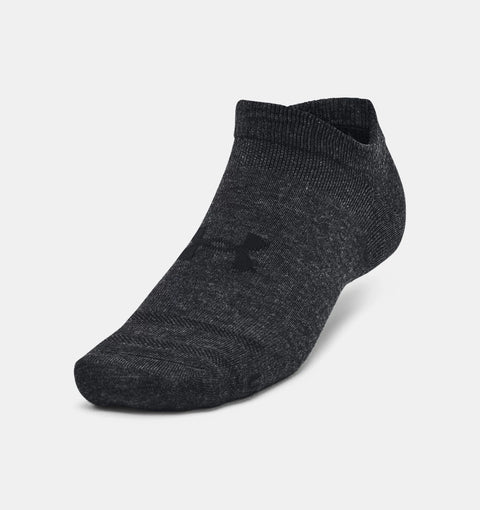 UNDER AMOUR : Essential 3 pack No Show Socks