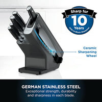 NINJA Foodi StaySharp Knife Block with Integrated Sharpener – 5Pc Set