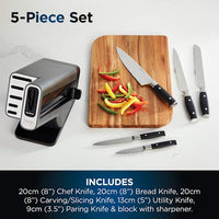 NINJA Foodi StaySharp Knife Block with Integrated Sharpener – 5Pc Set