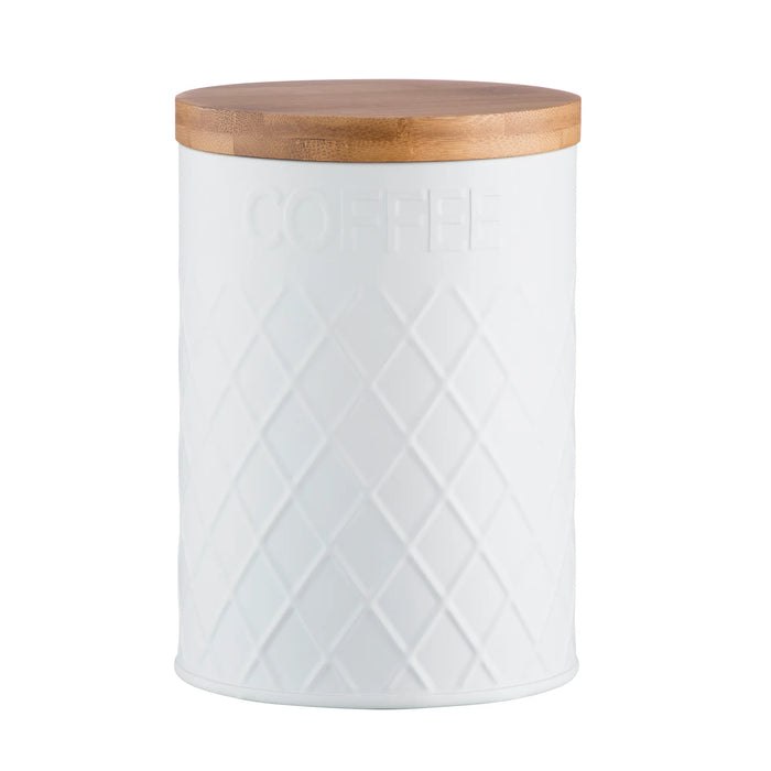 TYPHOON Embossed Coffee Storage - White