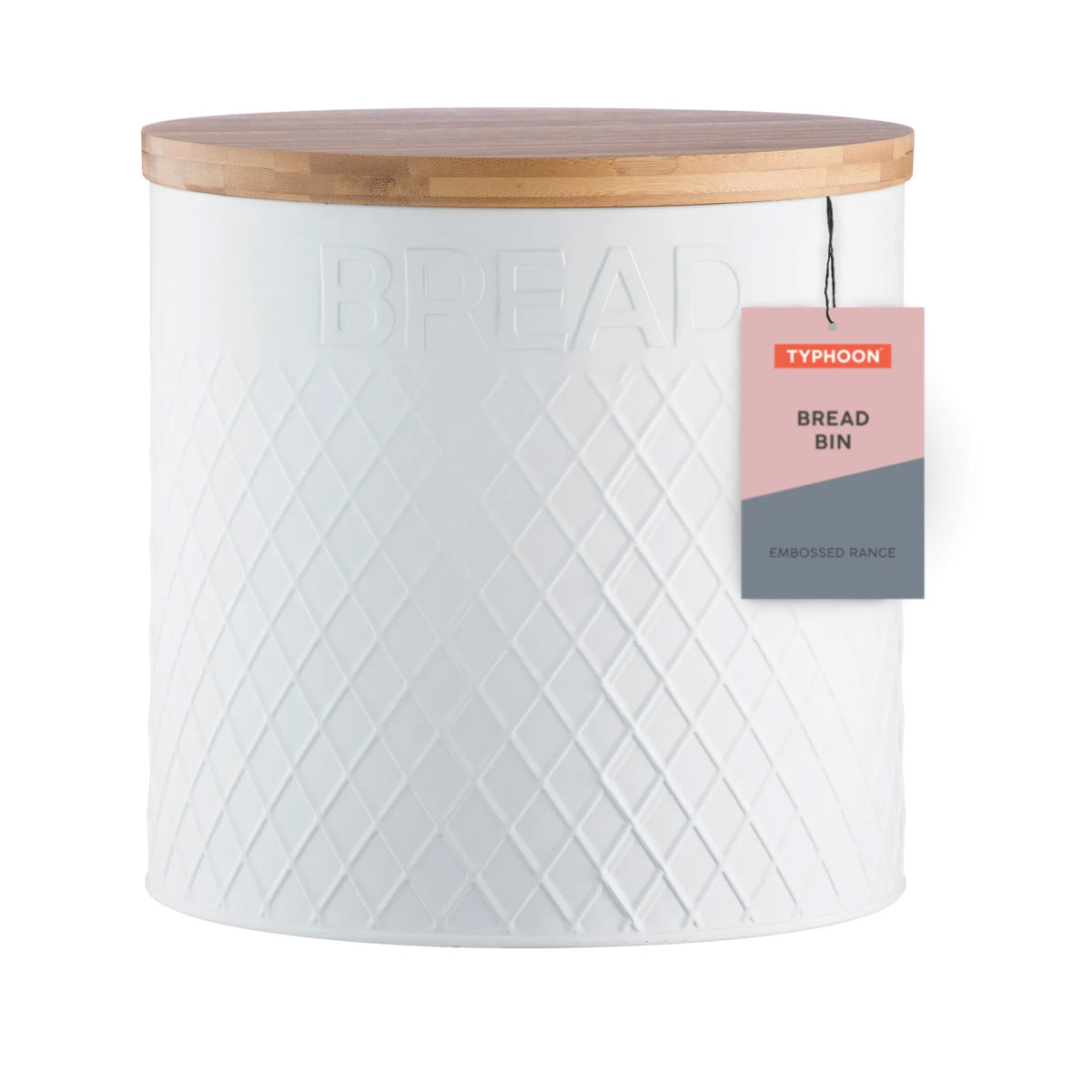 TYPHOON Embossed Bread Bin - White
