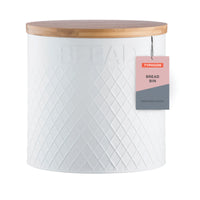 TYPHOON Embossed Bread Bin - White