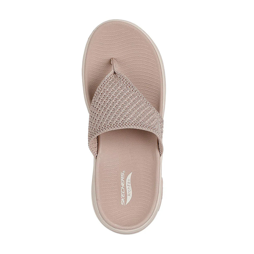 SKECHERS Women's GOwalk Arch Fit 2.0 Slip-on Sandals - Taupe
