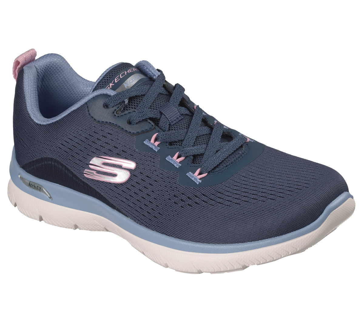 SKECHERS Women's Arch Fit Summits - Daily Flow Trainers - Navy | 150754