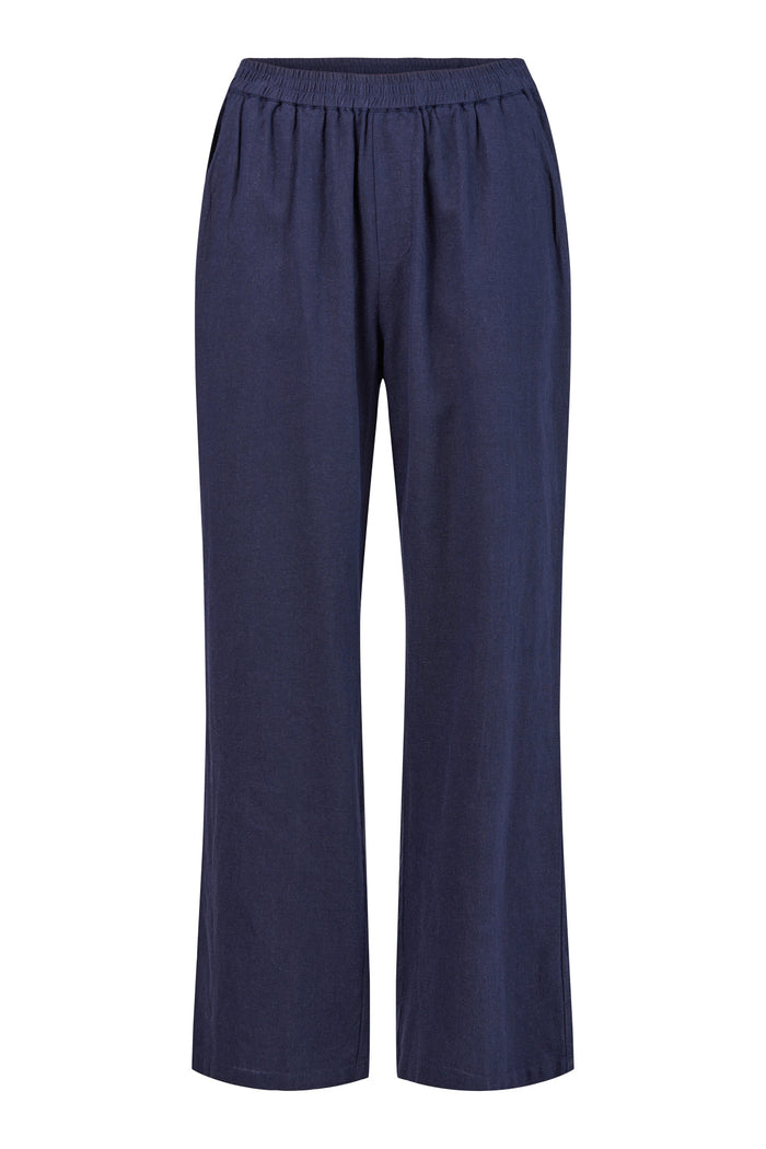 SUNDAY Wide Leg Trouser - Navy