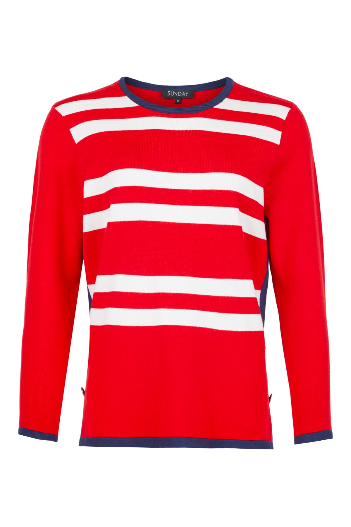 SUNDAY Stripe Jumper - Red
