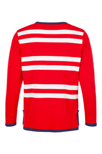 SUNDAY Stripe Jumper - Red