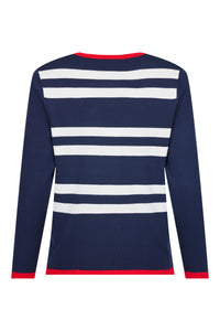 SUNDAY Stripe Jumper - Navy
