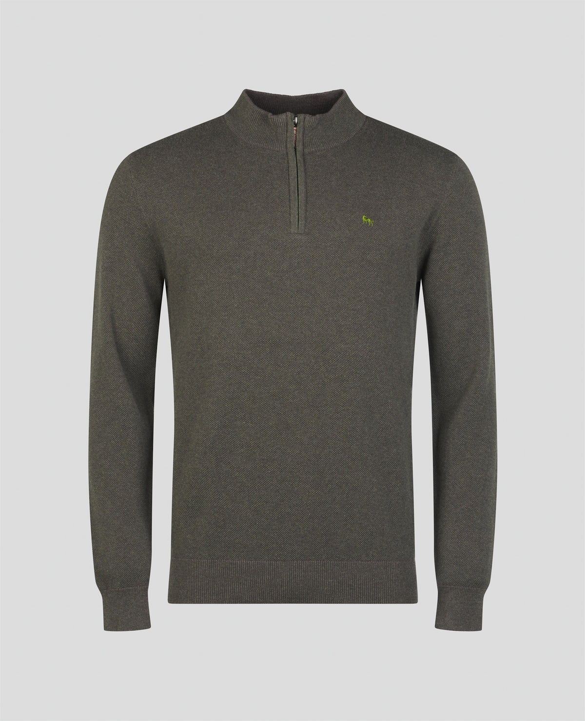 MAGEE Charlie Micro 1/4 Zip Jumper - Green