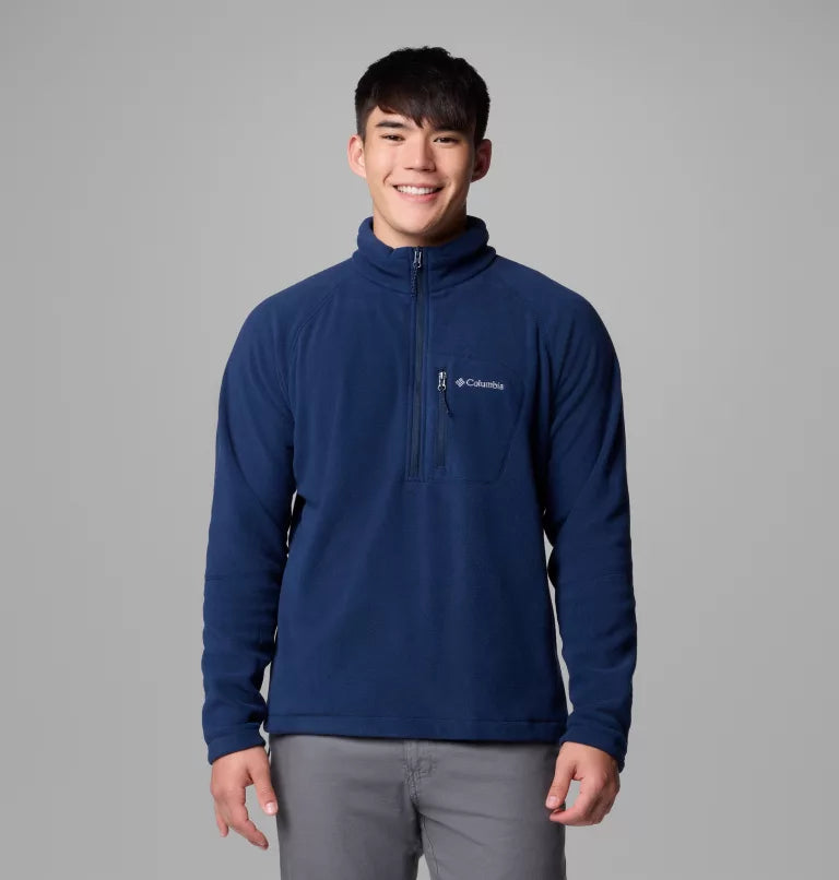 COLUMBIA Men's Fast Trek III Half Zip Fleece Top - Navy