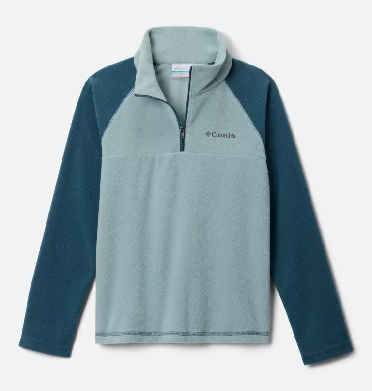 COLUMBIA Boys’ Glacial Fleece Quarter Zip Pullover - Teal