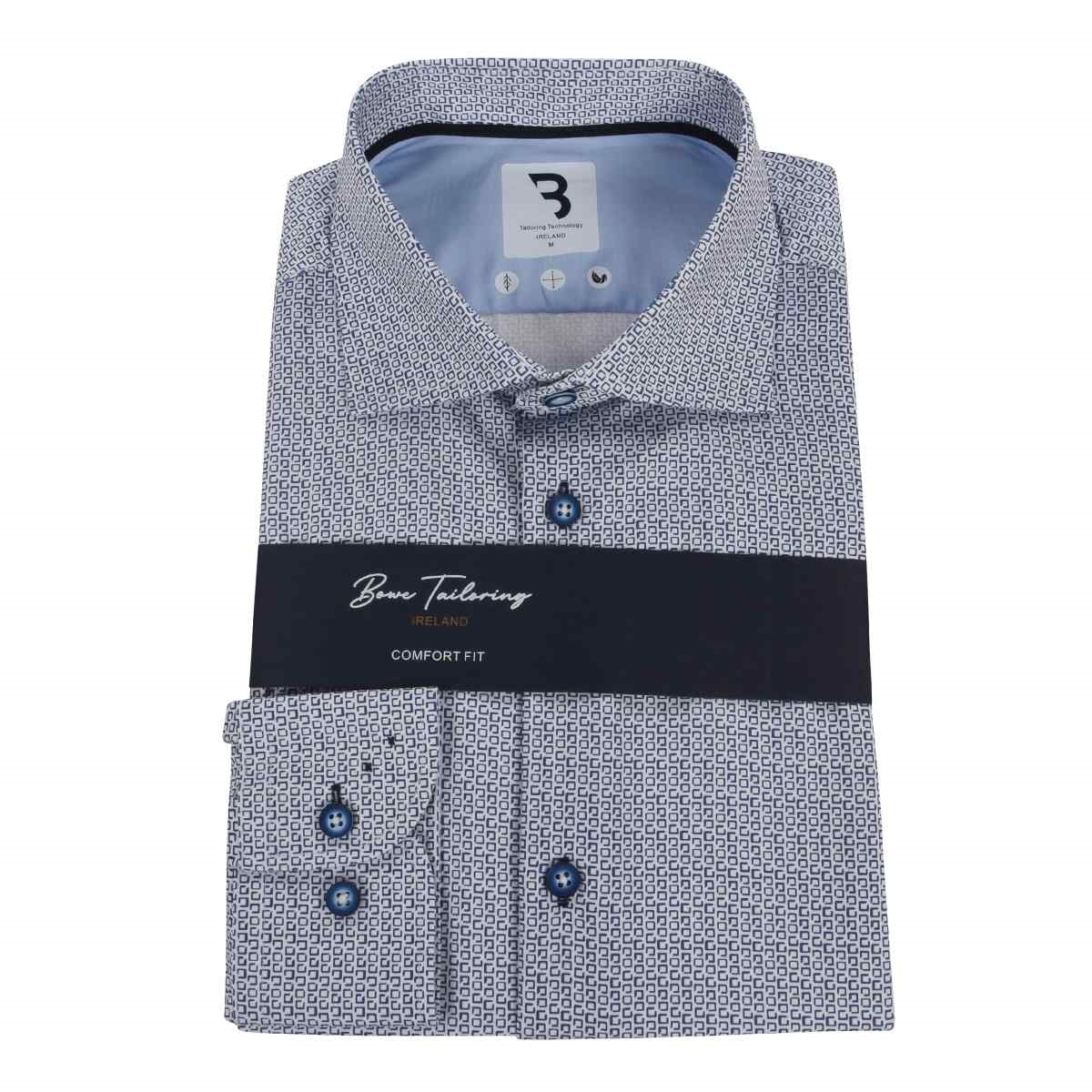 BOWE TAILORING Michelson Shirt - Navy