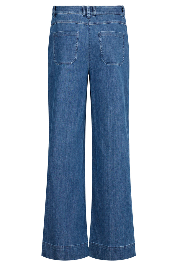 ROBELL Debby Flare Style Jean - Mid Blue