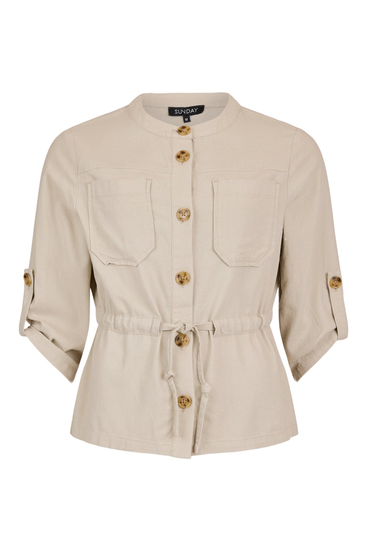 SUNDAY Short Sleeve Jacket - Stone