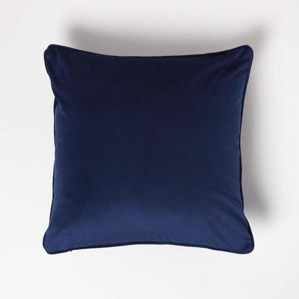 FULLSHIRE Velvet Piped Cushion - Royal Blue 43x43cm