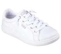 SKECHERS Women's BOBS D'Vine Canvas Trainers - White