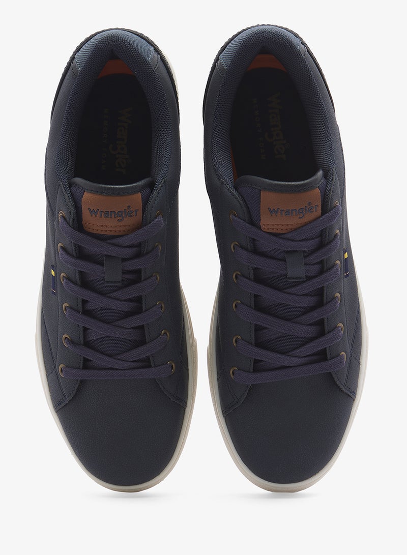 WRANGLER Men's Otis Low Sneakers - Dress Blue
