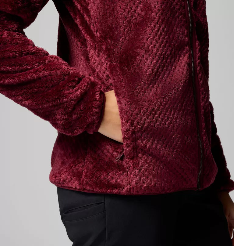 COLUMBIA Women's Fire Side II Sherpa Fleece - Wine