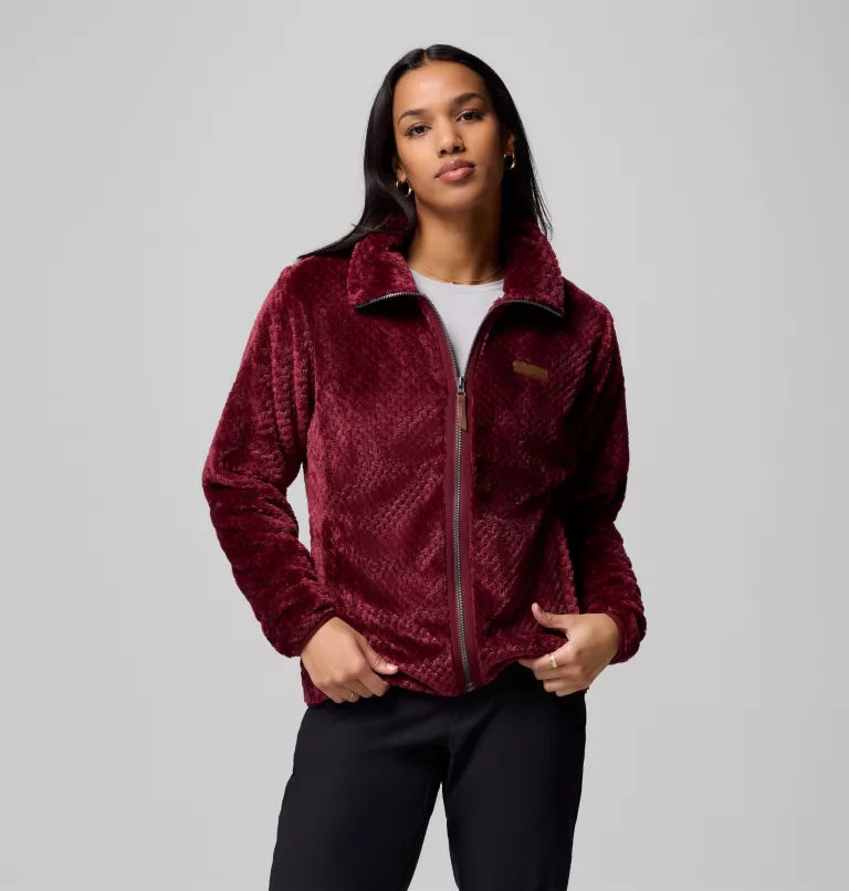 COLUMBIA Women's Fire Side II Sherpa Fleece - Wine