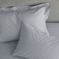 CATHERINE LANSFIELD Housewife Easy Iron Percale Standard Pillowcase Pair - Grey