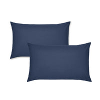 CATHERINE LANSFIELD Housewife Easy Iron Percale Standard Pillowcase Pair - Navy