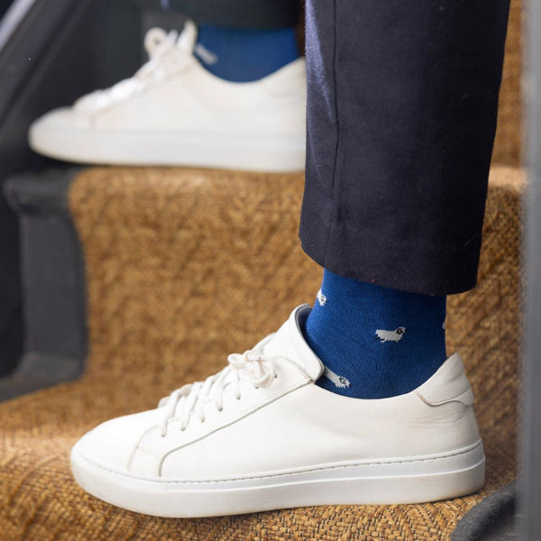 SWOLE PANDA Sheep Sock - Blue