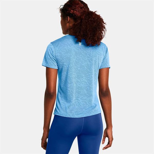 UNDER ARMOUR Women's Launch Camo T-Shirt - Blue