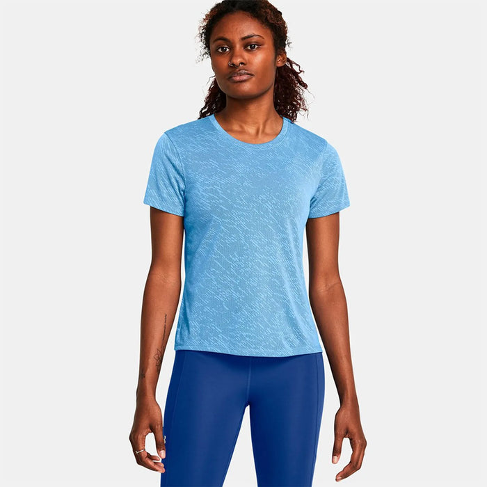 UNDER ARMOUR Women's Launch Camo T-Shirt - Blue