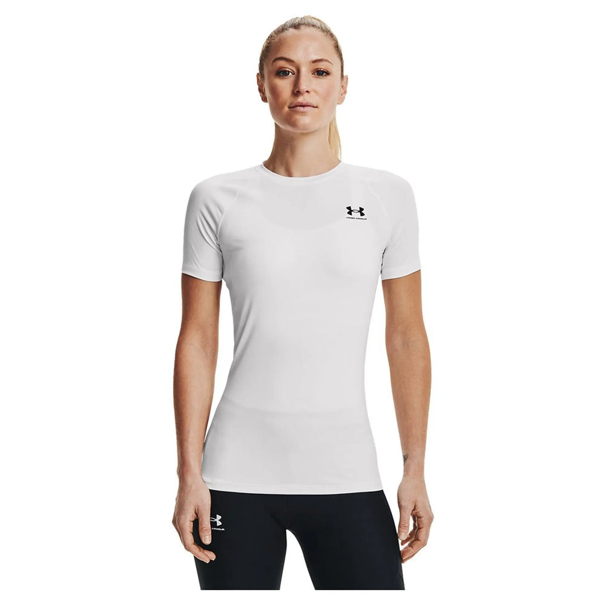 UNDER ARMOUR Women's HeatGear Compression T-Shirt - White