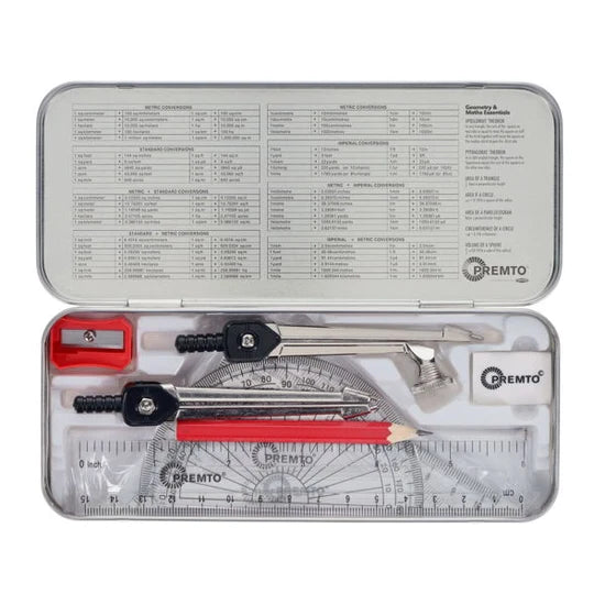 PREMIER STATIONERY Premto 9pc Geometry and Maths Set