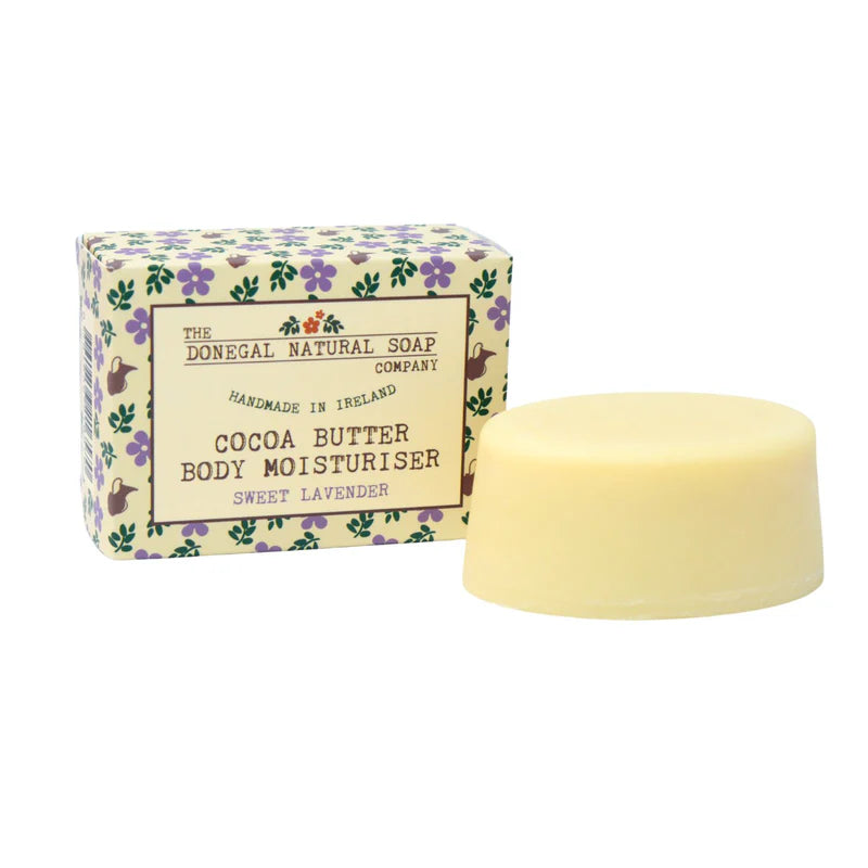 DONEGAL NATURAL SOAP Sweet Lavender Cocoa Butter Body Moisturiser Bar