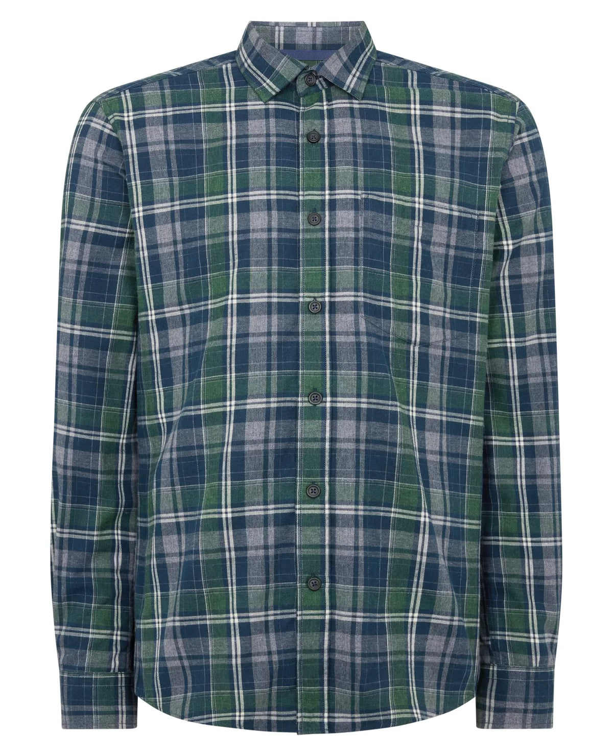 REMUS UOMO Tapered Long Sleeve Casual Shirt - Navy