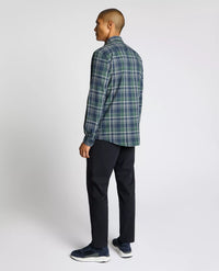 REMUS UOMO Tapered Long Sleeve Casual Shirt - Navy