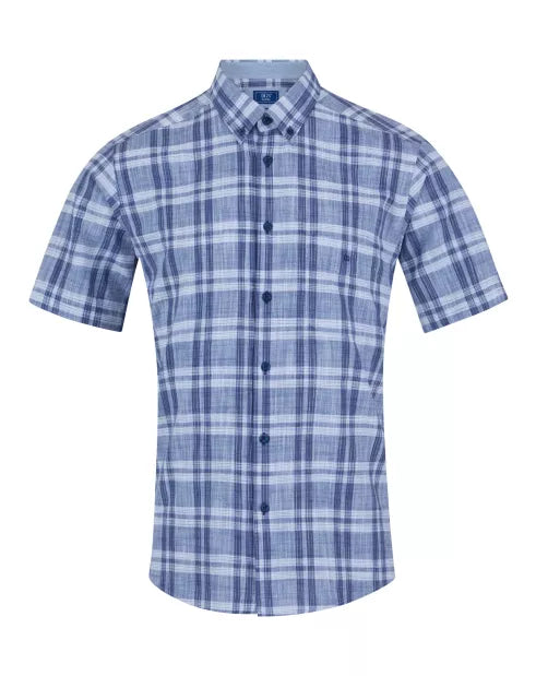 DG's Drifter SS Shirt - Navy Check