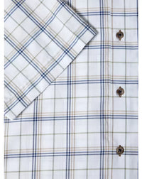 DG'S DRIFTER Casual Short Sleeve Shirt - Sand and White