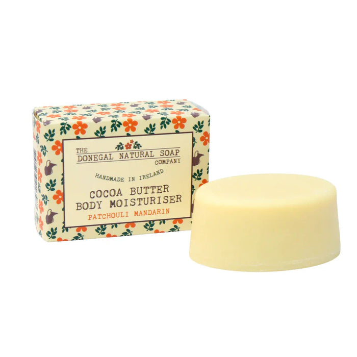 DONEGAL NATURAL SOAP Patchouli Mandarin Cocoa Butter Body Moisturiser Bar